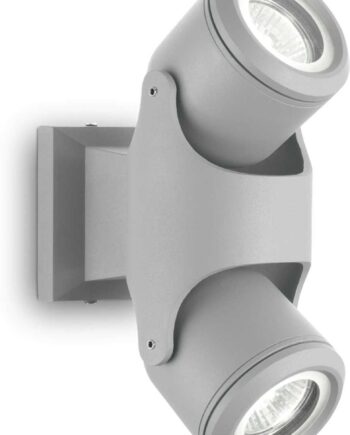 Udendørs Loftslampe Ideal Lux Xeno Grå Aluminium Ip44 2xgu10