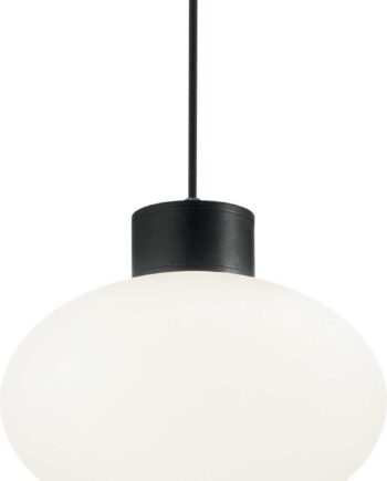Udendørs Pendel Lampe Ideal Lux Clio Sort Aluminium Ip44 E27
