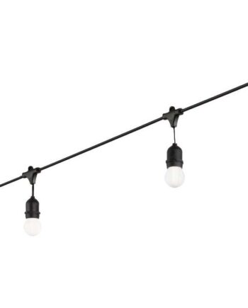 Udendørs Pendellampe Ideal Lux Fiesta Sort Plast Ip44 5xe27 L303 Cm