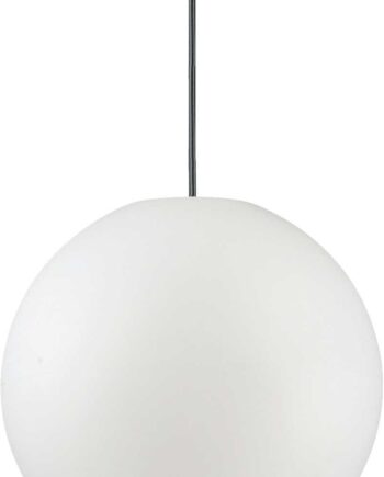 Udendørs Pendellampe Ideal Lux Sole Opal Diffuser Hvid ø300 Mm Justérbar Højde Ip44