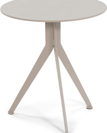 Udendørs Sidebord Spinder Design Daley ø38ã H38 Cm Stål Taupe