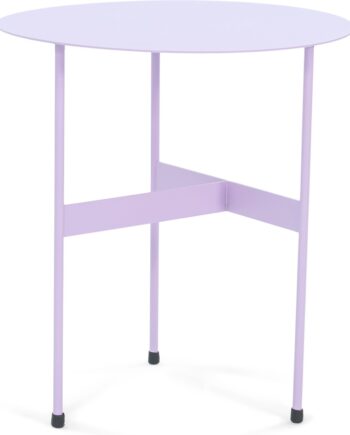 Udendørs Sidebord Spinder Design Mira ø45   H50 Cm Stål Blid Lilla