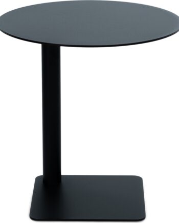 Udendørs Sidebord Spinder Design Sunny   Sortlakeret Stål H40ã ø40 Cm
