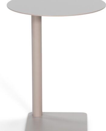 Udendørs Sofabord Sidebord Spinder Design Sunny ø40ã H50 Cm Taupe Stål