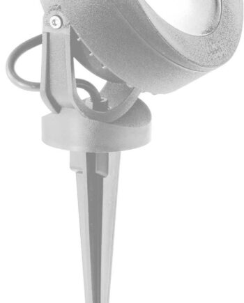 Udendørs Spotlight Projektor Ideal Lux Litio Grå Sort Ip66 Gx53 7w 800 Lm