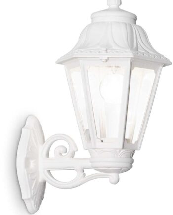 Udendørs Væglampe Ideal Lux Dafne Hvid Plast H45xb22xl27   Cm Ip55 E27