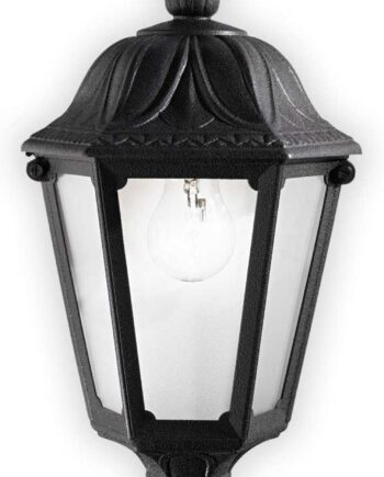 Udendørs Væglampe Ideal Lux Dafne Ip55 Sort Plast H35ã B13ã L22 Cm E27
