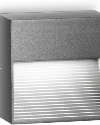 Udendørs Væglampe Ideal Lux Down Antracit Aluminium Ip44 G9