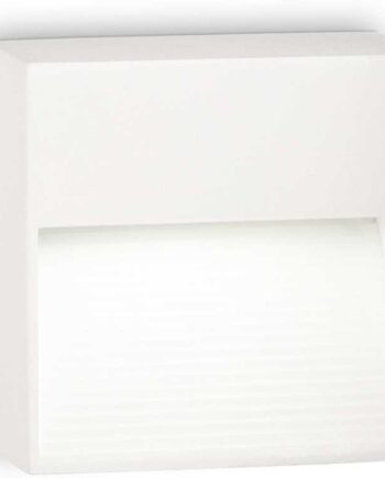 Udendørs Væglampe Ideal Lux Down   Hvid Facadelampe   Pulverlakeret Aluminium  Ip44  G9-fatning