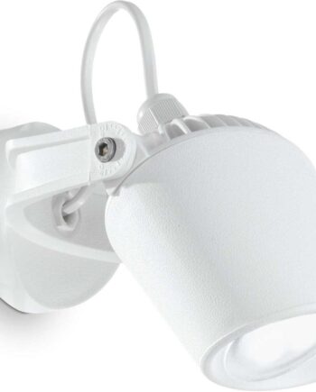Udendørs Væglampe Ideal Lux Elio Ip66 Hvid ø12 Cm Med Gu10 400 Lm