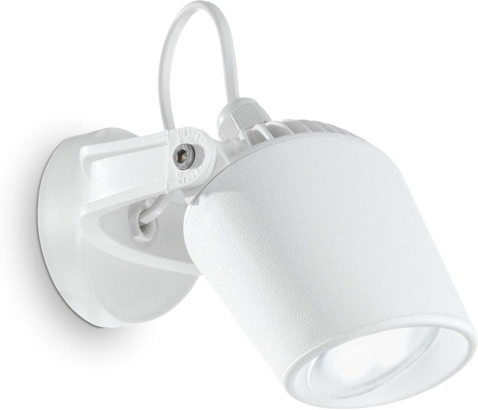 Udendørs Væglampe Ideal Lux Elio Ip66 Hvid ø12 Cm Med Gu10 400 Lm