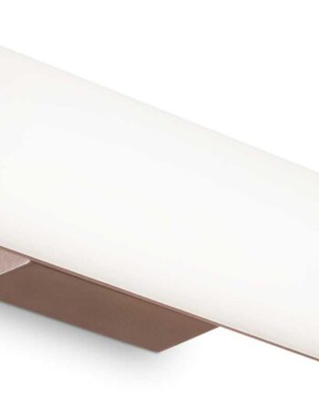Udendørs Væglampe Ideal Lux Etere Facadelampe Indbygget Led 1130 Lm 4000   Ip44 30ã 7ã 10 Cm Kaffefarvet
