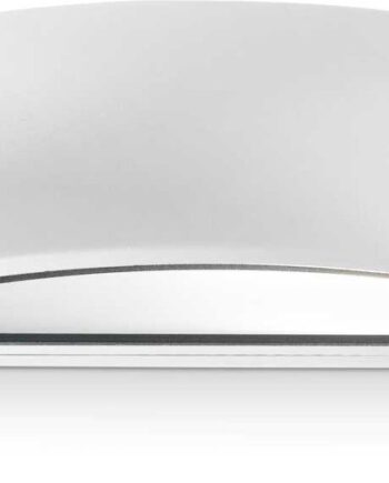 Udendørs Væglampe Ideal Lux Giove Hvid Aluminium Ip54 E27-fatning