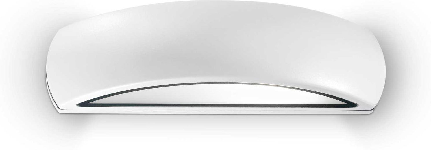 Udendørs Væglampe Ideal Lux Giove Hvid Aluminium Ip54 E27-fatning