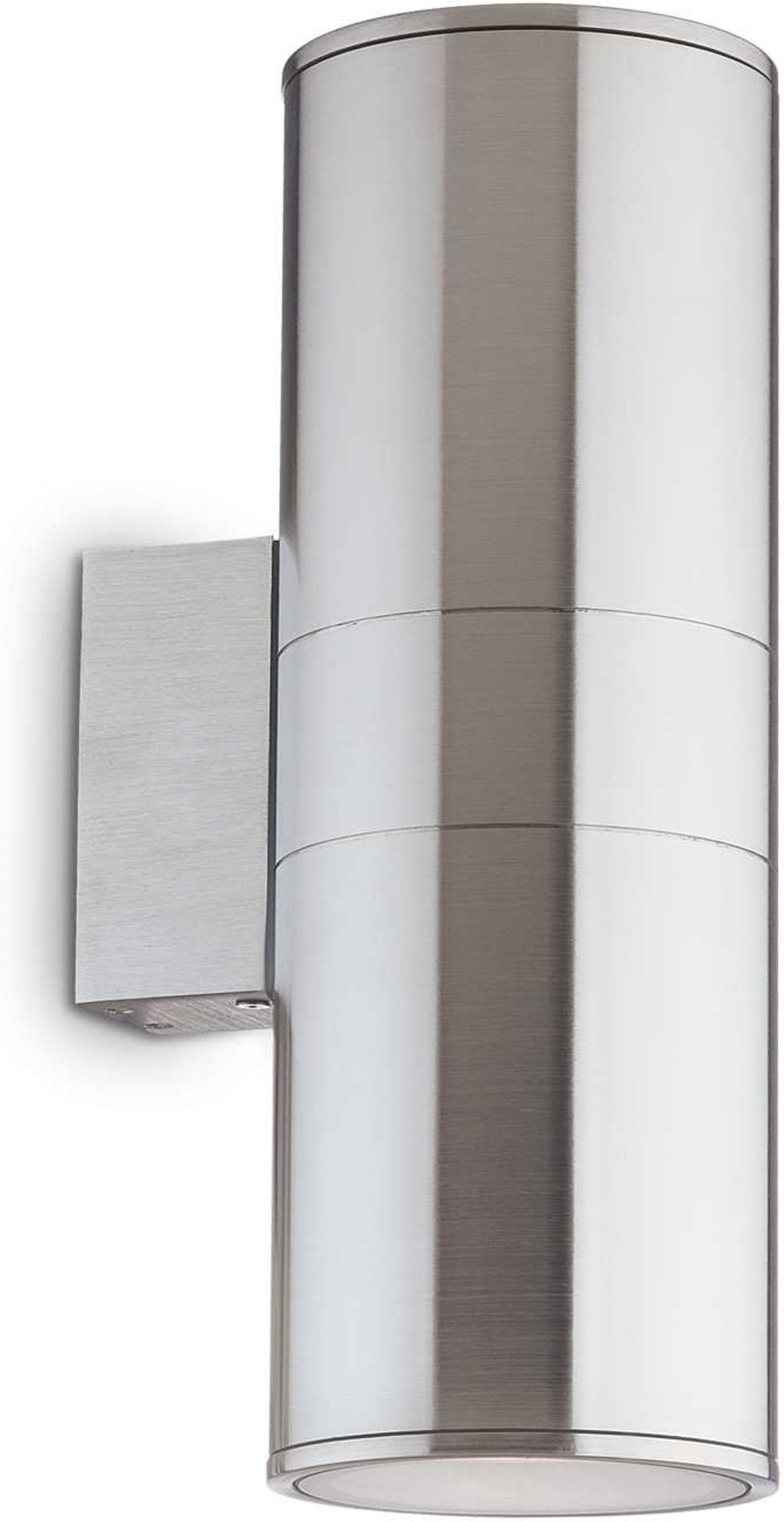 Udendørs Væglampe Ideal Lux Gun Aluminium Ip54 2x60w E27