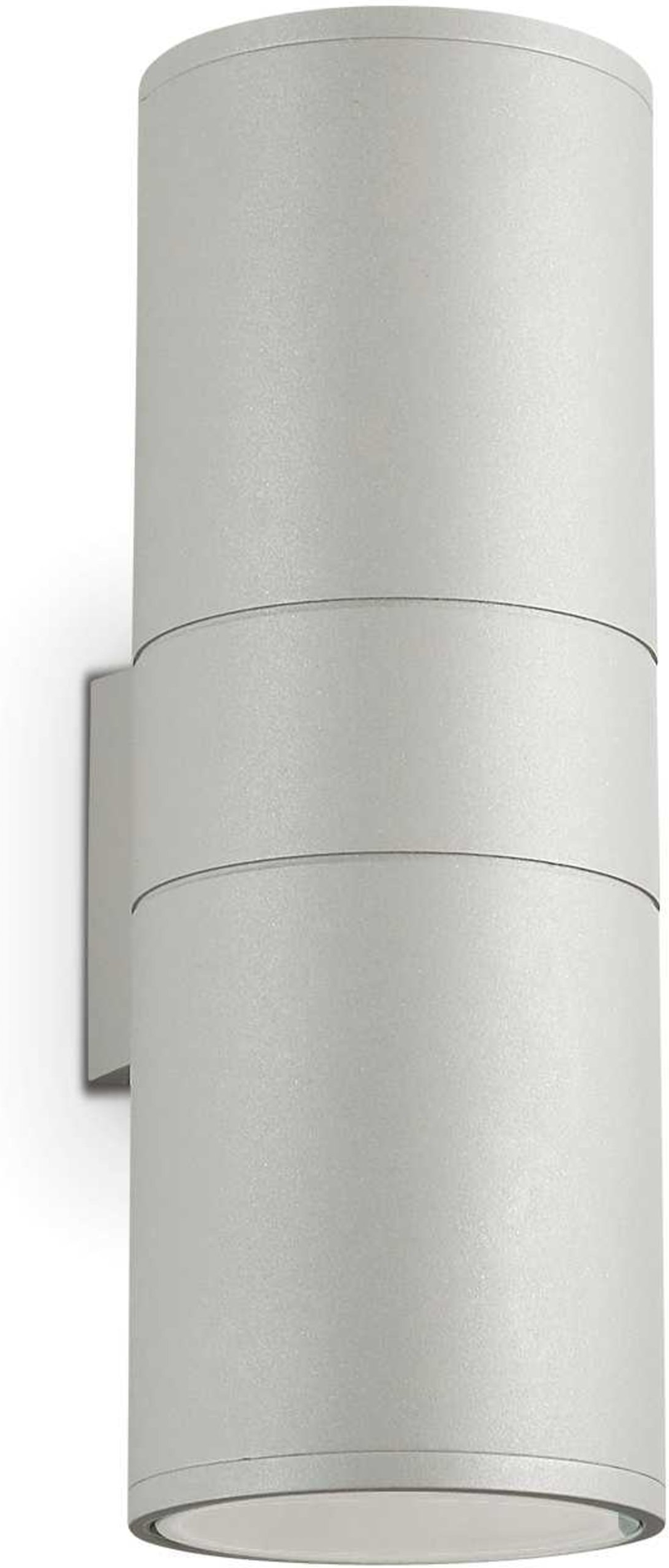 Udendørs Væglampe Ideal Lux Gun Grå H31xb11xd15 Cm Ip54 Aluminium Metal