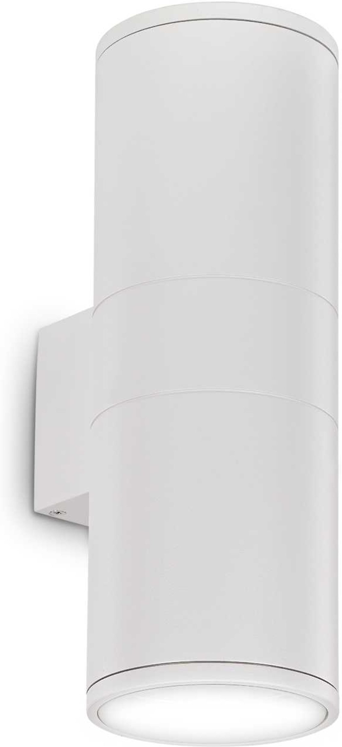 Udendørs Væglampe Ideal Lux Gun Hvid Aluminium Ip54 H31xb11xl15 Cm