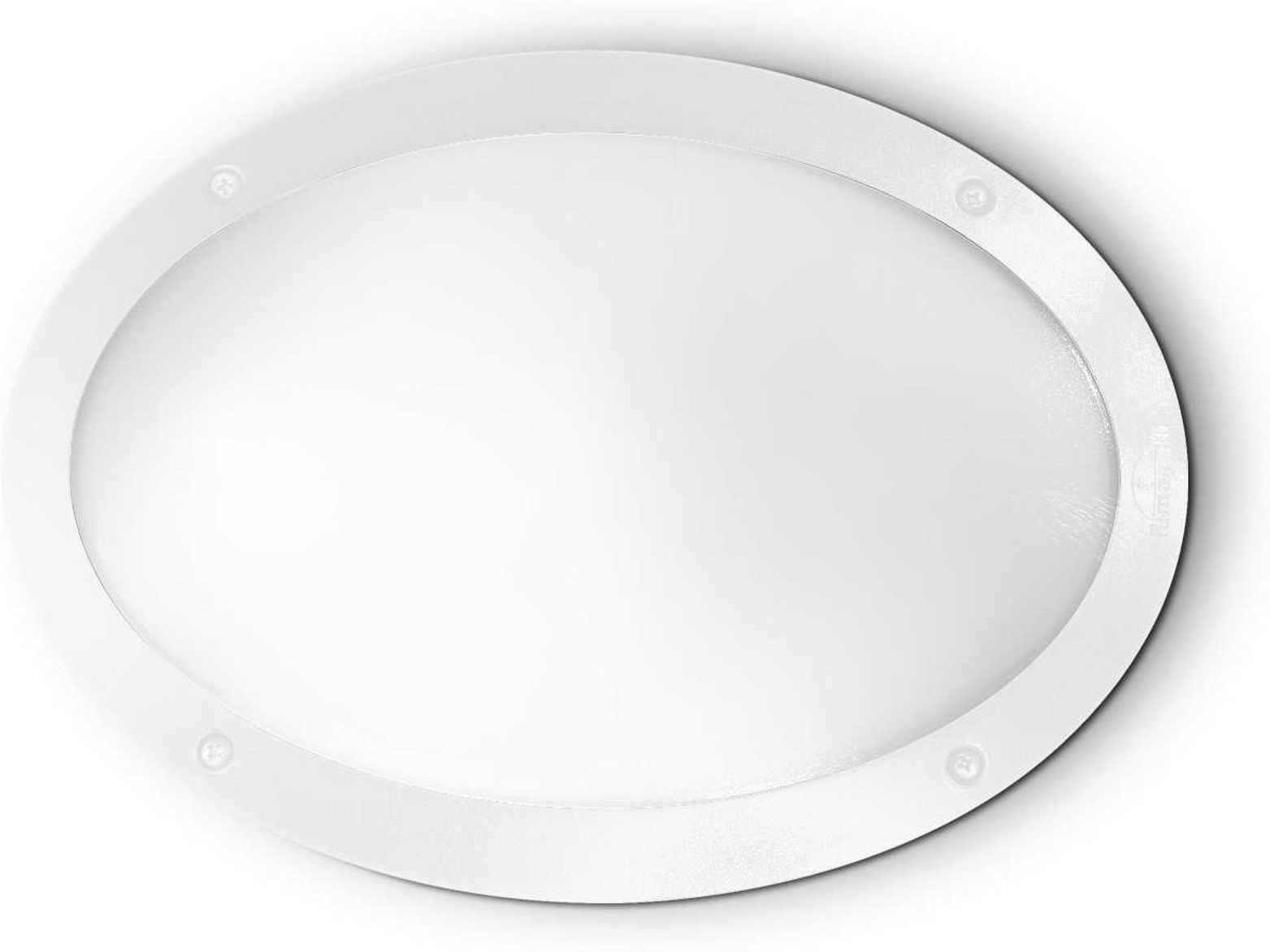 Udendørs Væglampe Ideal Lux Medea Ip66 Hvid Plast 23x9x33 Cm