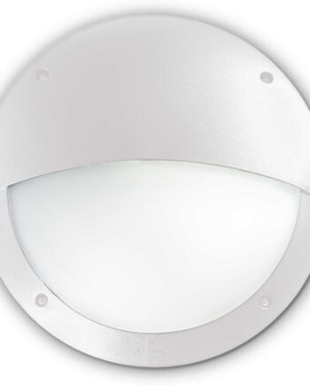 Udendørs Væglampe Ideal Lux Polar Halvmåneformet Hvid ø30 Cm Ip66 E27