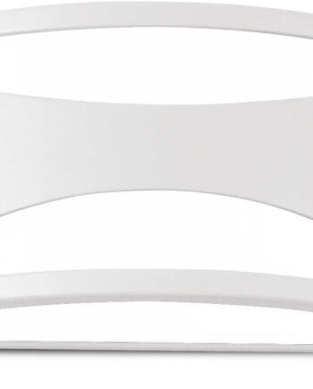 Udendørs Væglampe Ideal Lux Rex-  Hvid Pulverlakeret Aluminium Ip44 E27 25x13x12 Cm Facadebelysning