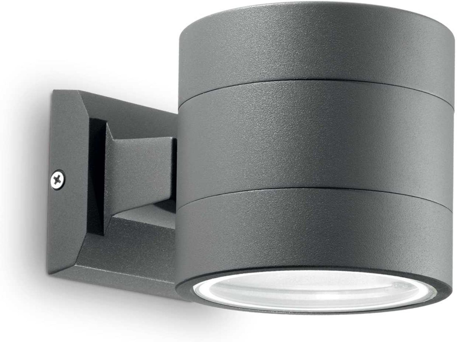 Udendørs Væglampe Ideal Lux Snif Round Antracit Aluminium Ip54 G9 Pære