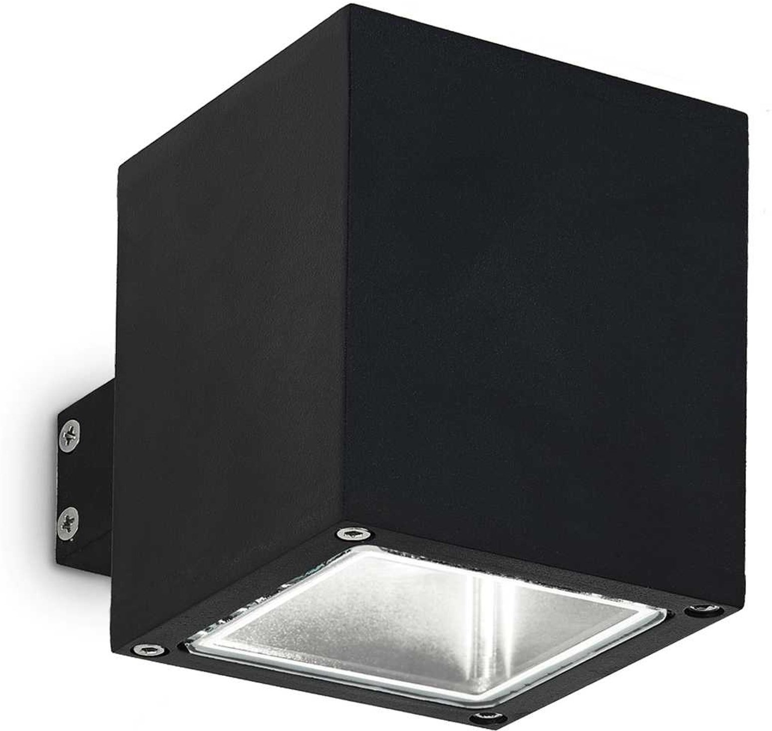 Udendørs Væglampe Ideal Lux Snif Square Sort Aluminium Ip44 G9 9ã 10ã 14 Cm
