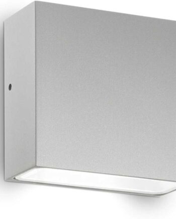 Udendørs Væglampe Ideal Lux Tetris-  Grå Aluminium Ip44 G9-fatning