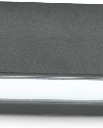 Udendørs Væglampe Ideal Lux Twin Antracit   Kompakt Aluminium Metal Ip44 G9 H6 5xb11 5xl16   Cm