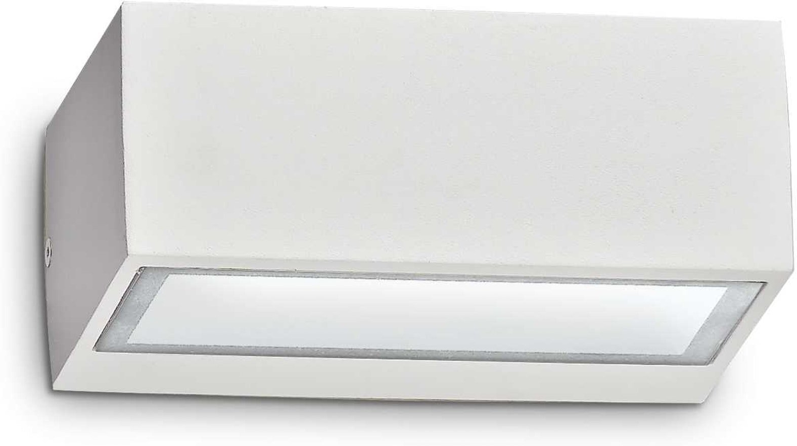 Udendørs Væglampe Ideal Lux Twin  Hvid Aluminium Ip44
