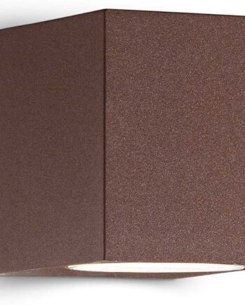 Udendørs Væglampe Ideal Lux Up Kaffebrun Aluminium Ip44 G9