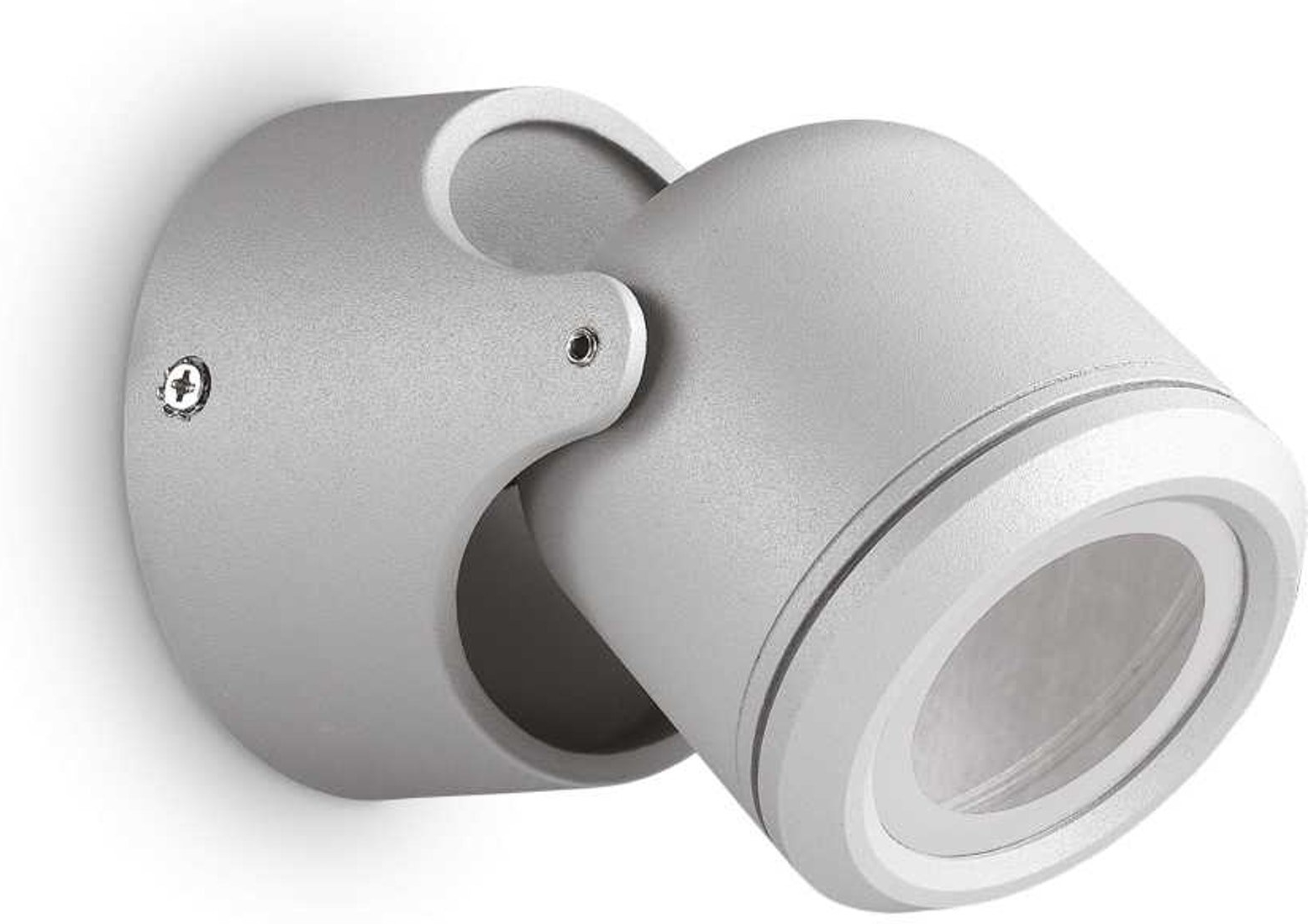 Udendørs Væglampe Ideal Lux Xeno Grå   Aluminium Facadebelysning Gu10 Ip44