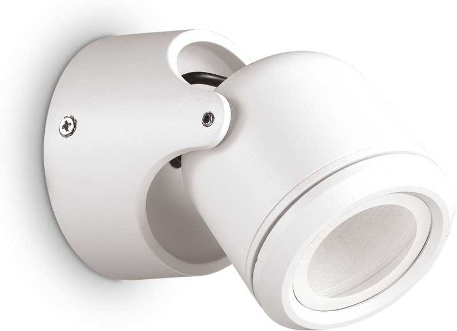Udendørs Væglampe Ideal Lux Xeno Hvid Aluminium Ip44 L90   H110 Mm