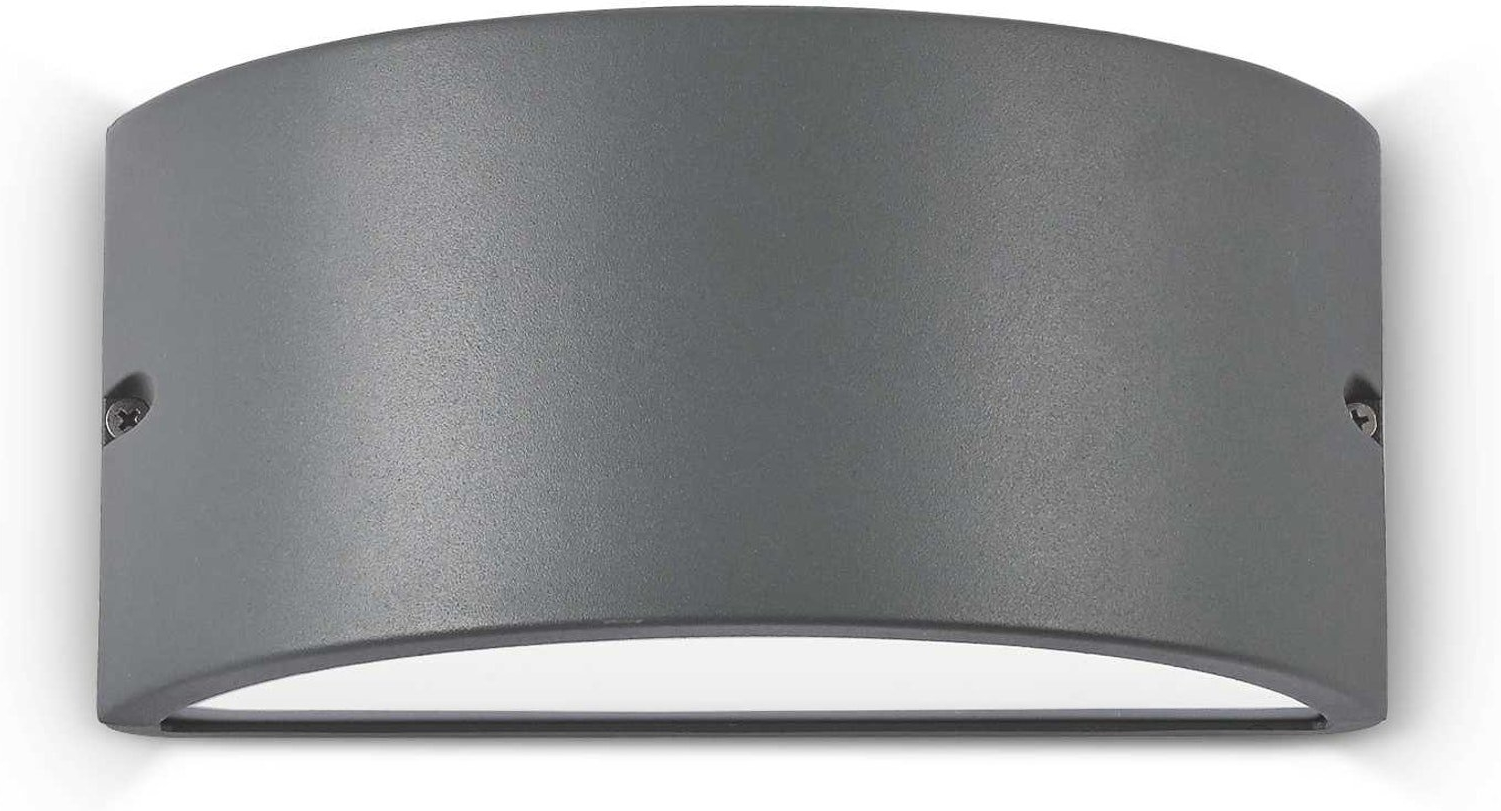 Udendørs Væglampe Murarmatur Ideal Lux Rex-  Antracit Ip44 Aluminium E27