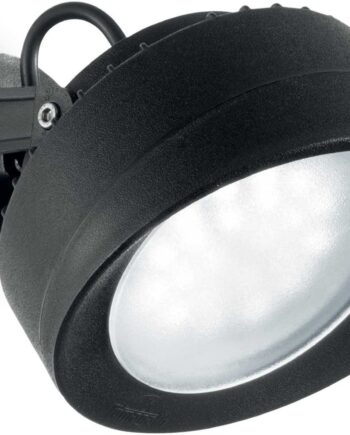 Udendørs Væglampe Vægarmatur Ideal Lux Litio Sort Ip66 Gx53 7w 800lm 4000k ø70