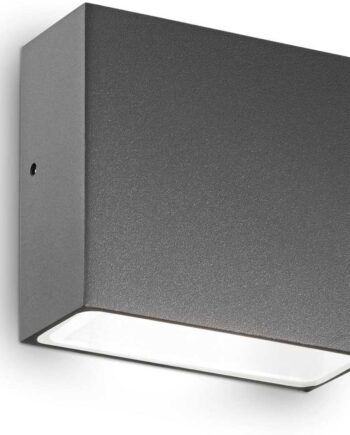 Udendørs Væglampe Væglys Ideal Lux Tetris-  Antracit Ip44 Aluminium