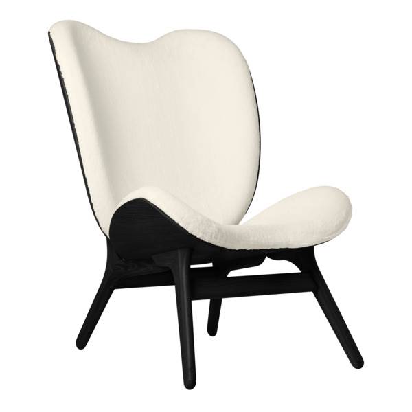 Umage   Conversation Piece Høj Black Oak Teddy White  : Erling Christensen Møbler