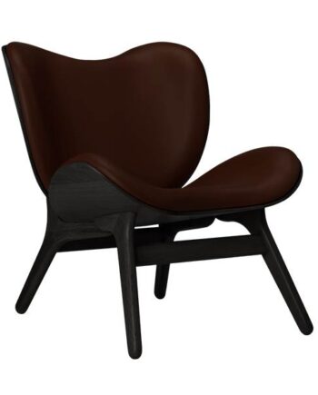 Umage   Conversation Piece Lav Black Oak Brun Læder  : Erling Christensen Møbler