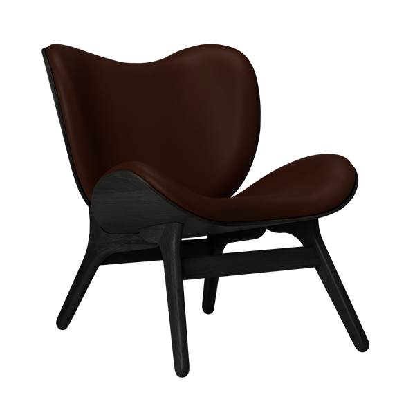 Umage   Conversation Piece Lav Black Oak Brun Læder  : Erling Christensen Møbler