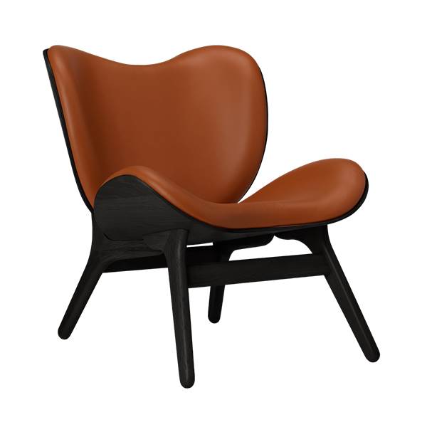 Umage   Conversation Piece Lav Black Oak Cognac Læder  : Erling Christensen Møbler