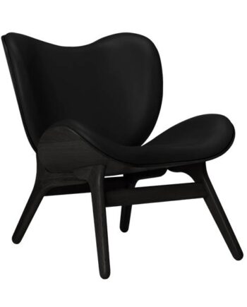 Umage   Conversation Piece Lav Black Oak Sort Læder  : Erling Christensen Møbler