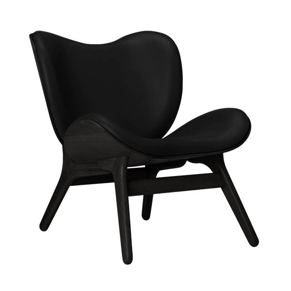 Umage   Conversation Piece Lav Black Oak Sort Læder  : Erling Christensen Møbler