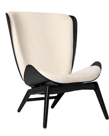 Umage The Reader Lænestol Black Oak Teddy White  : Erling Christensen Møbler