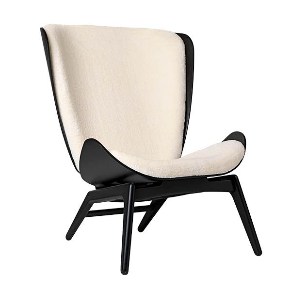 Umage The Reader Lænestol Black Oak Teddy White  : Erling Christensen Møbler