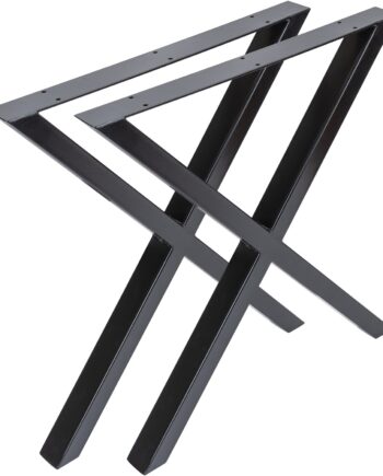 Understel Bordben Til Plankebord Oscar   Nielsen Design Sort Pulverlakeret Metal H71   L65 Cm