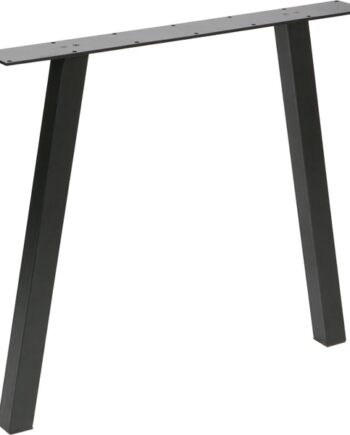 Understel Bordben Til Plankebord Woood Tablo  -leg Mat Sort Metal H72ã B79ã D10 Cm