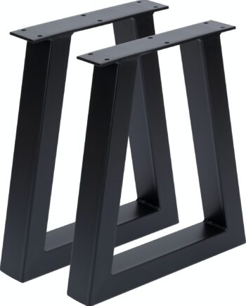 Understel Nielsen Design Villum Til Sofaborde  -stel Bordben Sort Pulverlakeret Metal H40xb35xd6 Cm