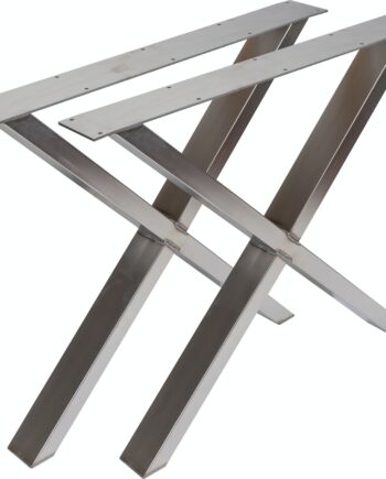 Understel Til Plankebord Nielsen Design Oscar Krydsstel   Pulverlakeret Metal H71 5ã L75   Cm Rustfrit Stål