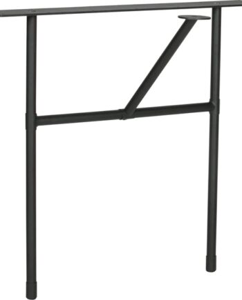 Understel Til Plankebord Woood Tablo  -leg  Sort Metal Bordben H72ã L79ã D36 Cm