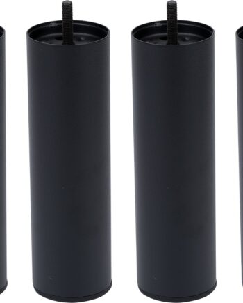 Understel Til Sofa Og Seng Nielsen Design Oscar   Sort Pulverlakeret Metal H20 Cm
