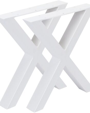 Understel Til Sofabord Nielsen Design Oscar  Hvid Pulverlakeret Metal H40ã L35ã B6 Cm